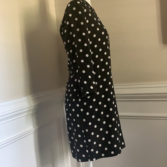 Black and cream polka dot silk dress by C. Wonder - Picture 3 of 4